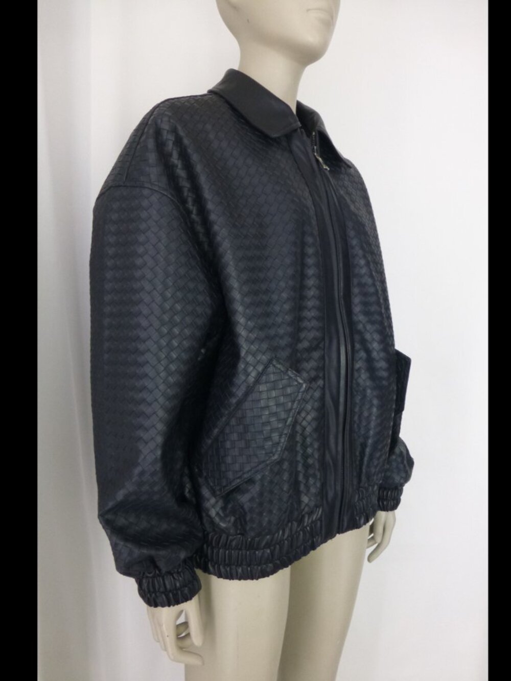 Lioness Black Intrecciato Kenny Bomber (Size S) - Picture 4 of 13